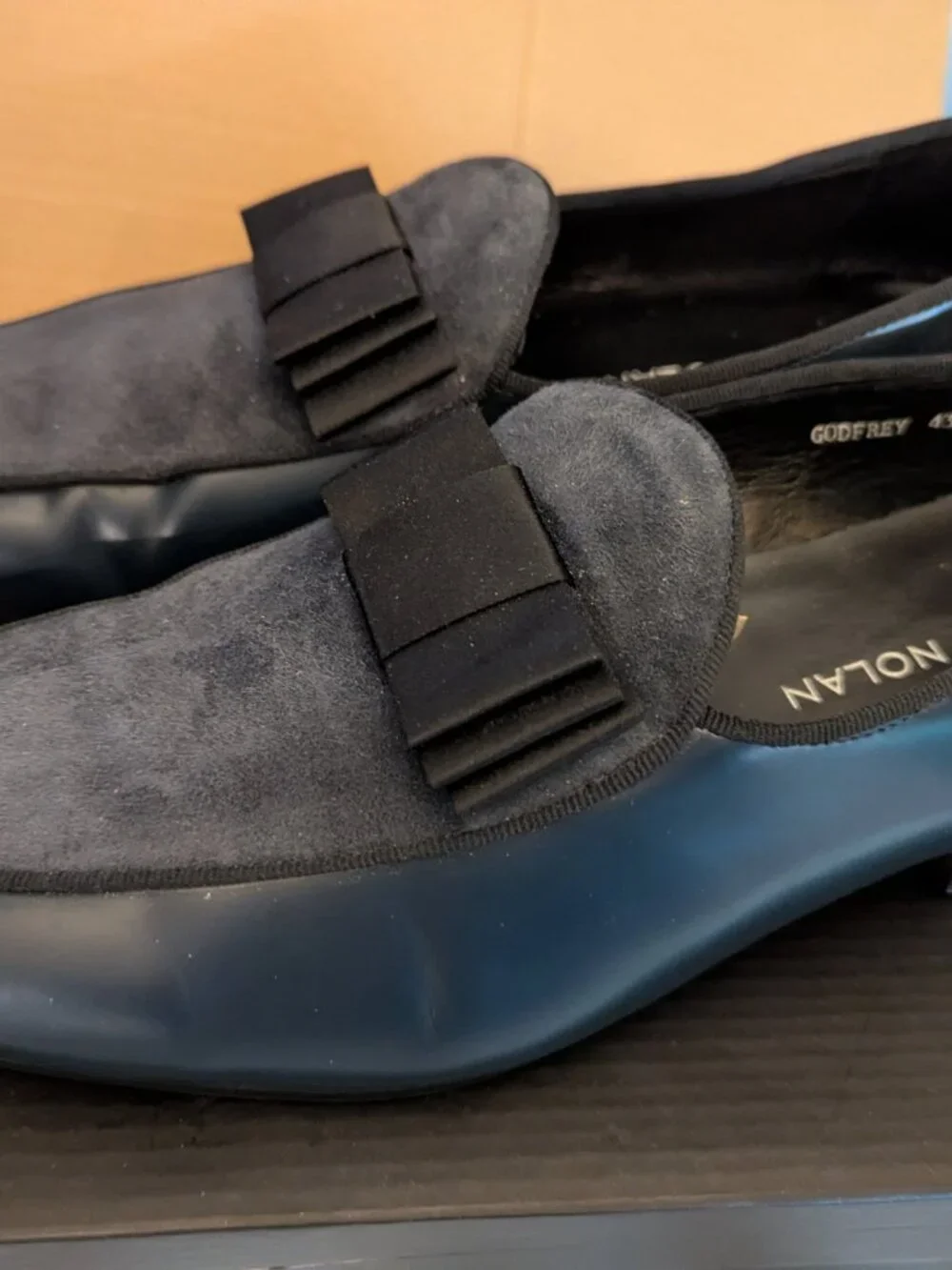 MARC NOLAN Men's Dress Shoes Navy Blue Size 9.5